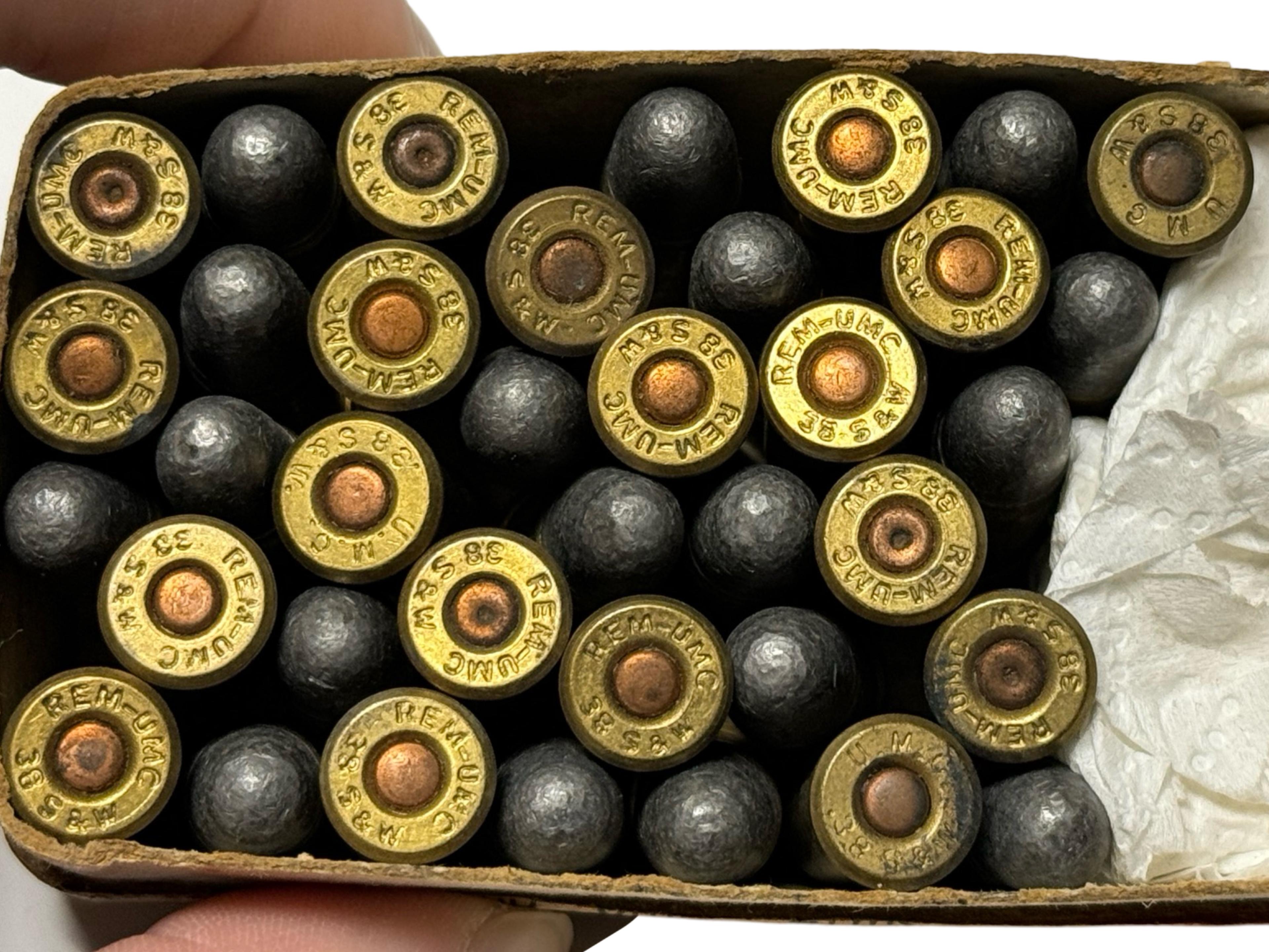 37rds. of .38 S&W Blackpowder Remington Ammunition in Box