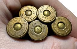 (5) .45-70 GOVT. Cartridges (Different WRA Headstamps)