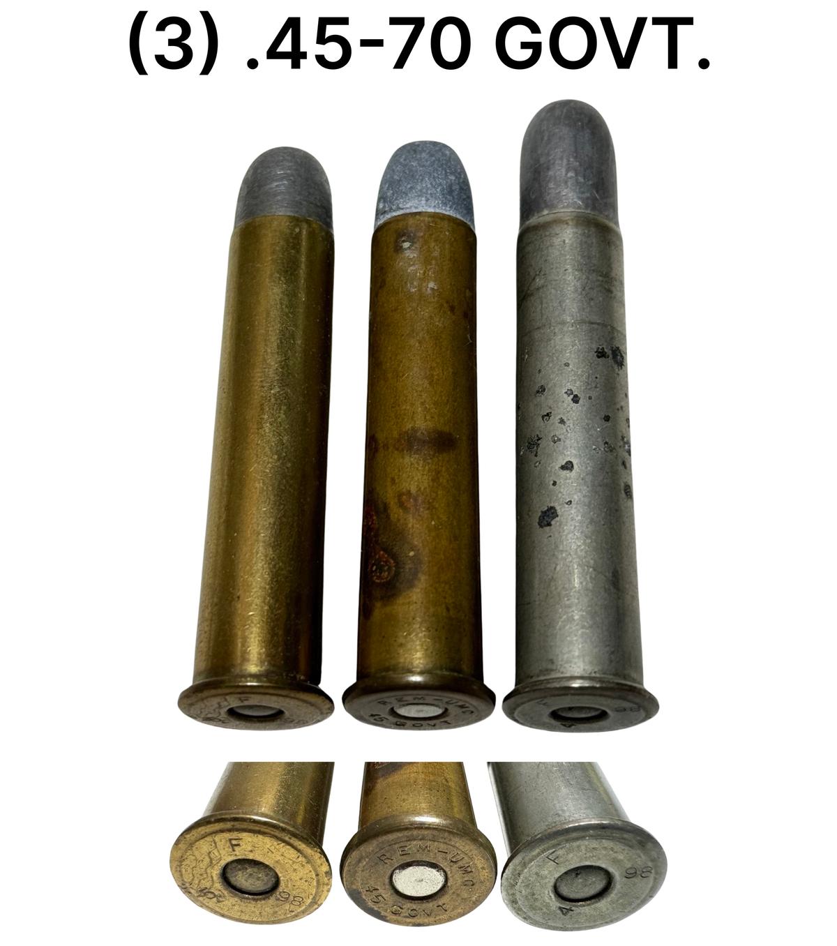 (3) 45-70 GOVT. Cartridges