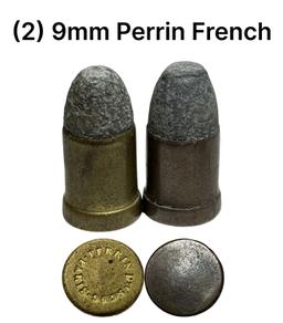 (2) 9mm PERRIN FRENCH Cartridges
