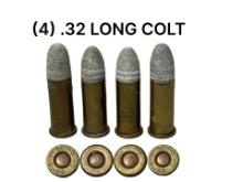 (4) .32 LONG COLT Cartridges