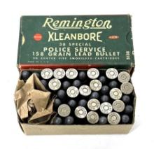 NIB 40rds. Of .38 SPL. Police Service 158gr. Lead Bullet Remington Kleanbore Ammunition 