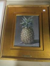 Welcome Hospitality by Lillian Forzia Framed Pineapple Painting