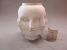Vintage "Perpetual Face" Art Deco Vase Vitruvian Collection By TMS 10"