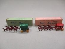 Vintage Old Timer Miniature Six Horse Stage Coach