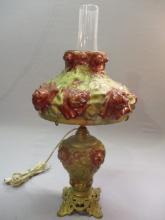 Vintage Goofus Glass Lamp 22 1/2"