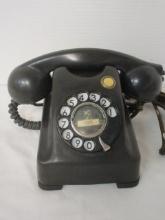 Vintage Kellogg 1000 Series Black Bakelite Rotary Dial Desk Phone