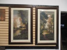Two K. Pierre Impressionist Style Landscape Prints