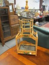 Vintage Bamboo Finch Cage