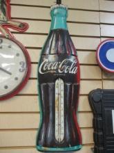 Nostalgic Coca-Cola Bottle 3D Metal Thermometer