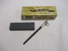 Frost Cutlery One Arm Razor Fossil Stag Bone Handle Knife in Original Box
