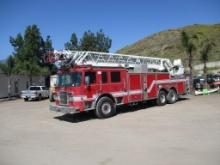 2002 Pierce Dash T/A Crew-Cab Ladder Fire Truck,