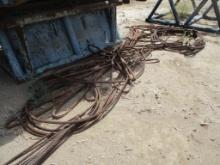 Lot Of Assorted Steel Cable Slings/Rigging