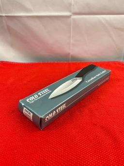 Cold Steel 4" 4116 Stainless Steel Fixed Blade Canadian Belt Knife w/ Sheath Model 20CBL. NIB. See