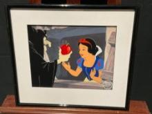 Framed Limited Edition Serigraph from Original Disneys Snow White Art, Poisoned Apple Scene