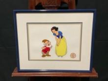 Framed Limited Edition Serigraph Cel from Original Disneys Snow White and Doc