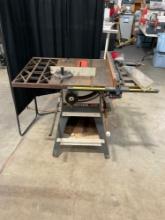 Sears Craftsman 10" Table Saw w/ Metal Work Surface & Locking Slider - See pics