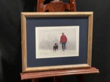 Framed Lithograph Signed & #d 225/1000 titled Old Friends by John Weiss