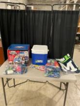 Sports Merch Lot incl. Tailgate in A Box, Igloo Cooler , 12th man Banner, NBA Lanyards, & More!