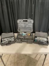 3x Tool Sets w/ Wrenches, Socket Sets, Screwdrives, & More! - See pics