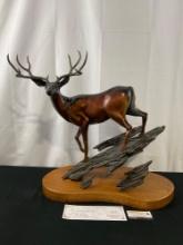 Vintage 1997 Sculpture titled Out For The Evening by William Ernst, Oregon Artist, LE 3 of 35 w/ ...