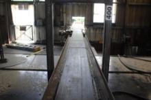 13" x 22' Belt Conveyor on Pivot w/Air Cylinder, Elec Dr