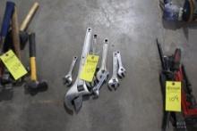 Lot w/Adjustable Wrenches