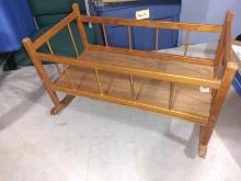 Vintage Wooden Babydoll Cradle