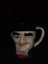 Vintage Ceramic Character Mug-Occupied Japan-Chipped Paint on Rim