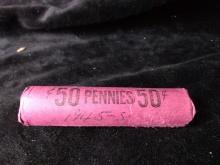 Coin-Roll 1945 s Pennies