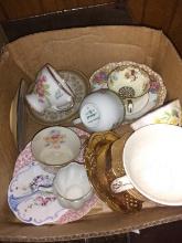 BL-Assorted Vintage Tea Cups and Saucers