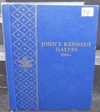 BOOK OF 32 UNC 1964 SILVER KENNEDY HALF DOLLARS