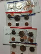2- 1989 U S Mint Sets