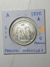 1875 A French Hercules 5 Fracs