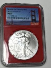 American Silver Eagle 2013 S Red Core Rare Slabbed High Grade