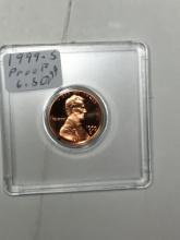 Lincoln Cent Proof 1999 S Red Cam 70? In Plastic Case