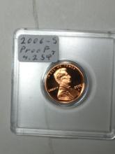 Lincoln Cent Proof 2006 S Red Cam 70? In Plastic Case