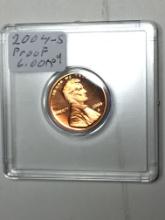 Lincoln Cent Proof 2004 S Red Cam 70? In Plastic Case