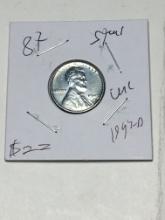 Lincoln Wheat Cent 1943 D Steel War Time Nice