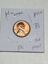 Lincoln Wheat Cent 1955 S Gem High Grade Red