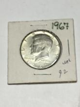 Kennedy Silver Half Dollar 1967 Frosty