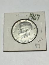 Kennedy Silver Half Dollar 1967 Frosty
