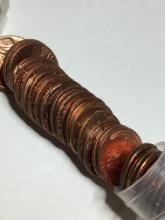 1958 D Wheat Red Penny Roll