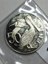 1976 Virgin Islands 50 Cent Coin