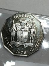 1978 Jamaica 25 Cent Coin