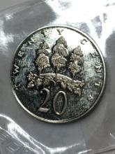 1976 Jamaica 20 Cent Coin 