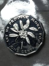 1978 Jamaica One Cent Coin
