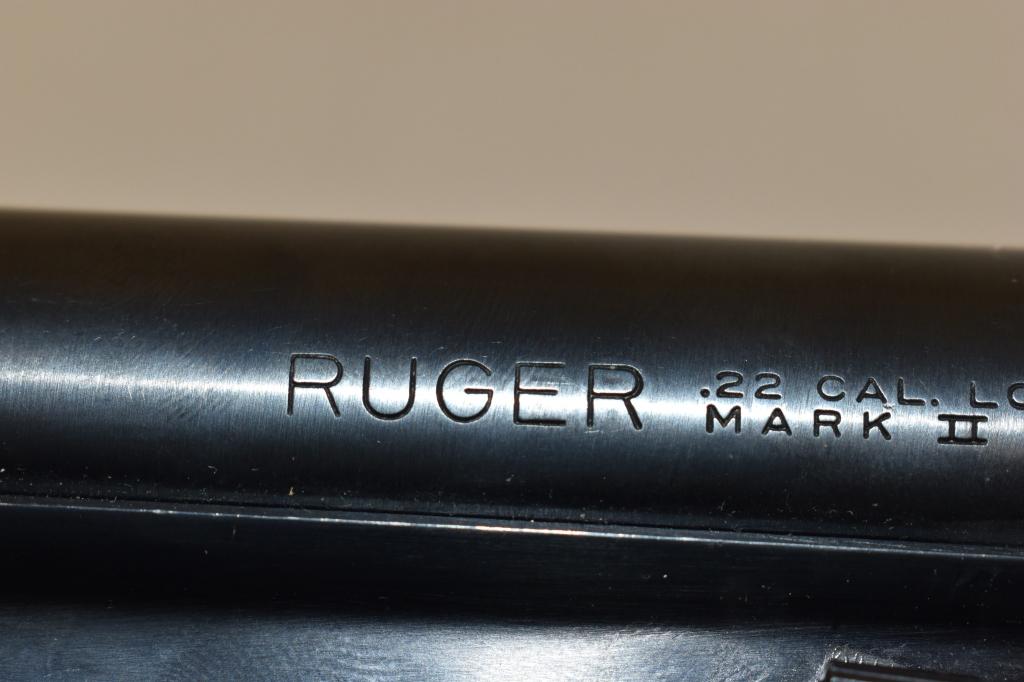 Gun. Ruger Mark II Target .22 LR Pistol