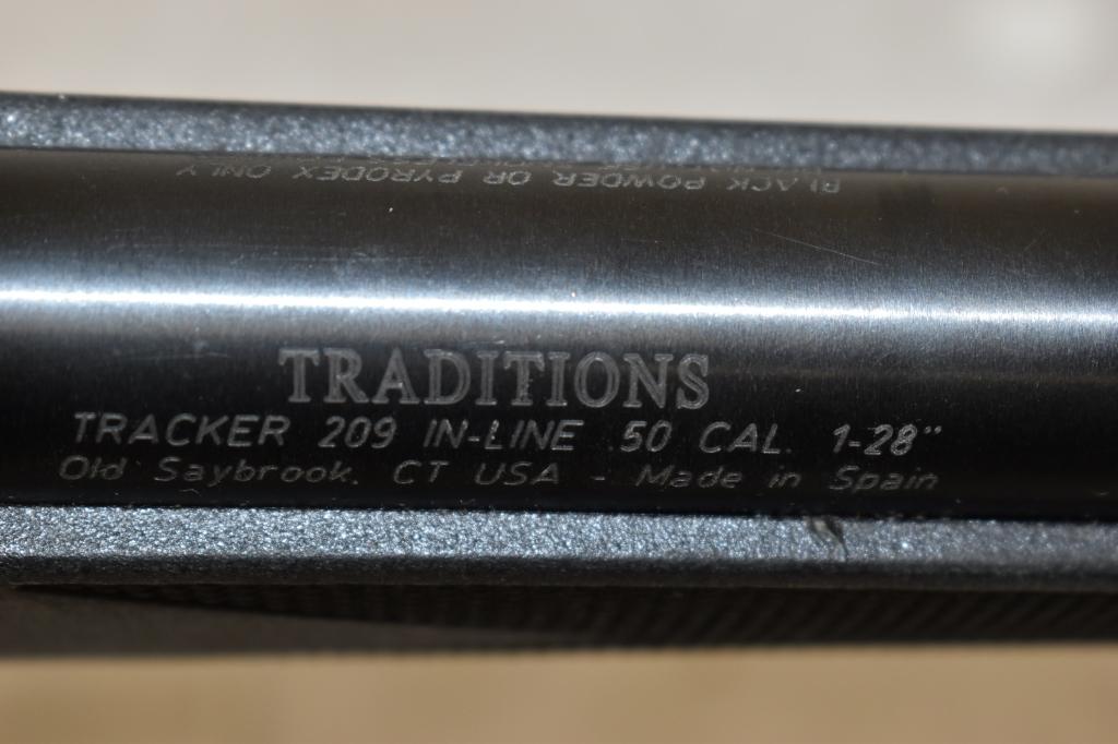 Gun. Tradtions Tracker 209 .50 cal Muzzleloader