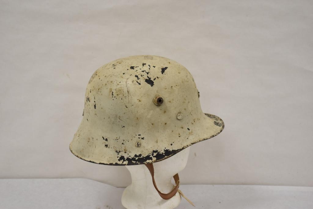 WWII German Snow Camoflage Military Helmet